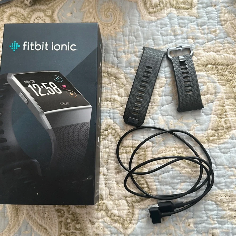 Fitbit Ionic band and charger cord